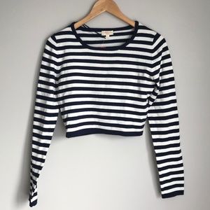 Striped Crop Top, Sweater Crop Top